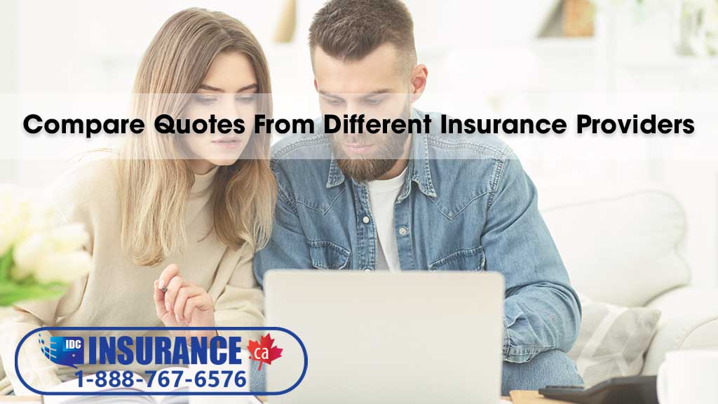 Compare Quotes From Different Insurance Providers