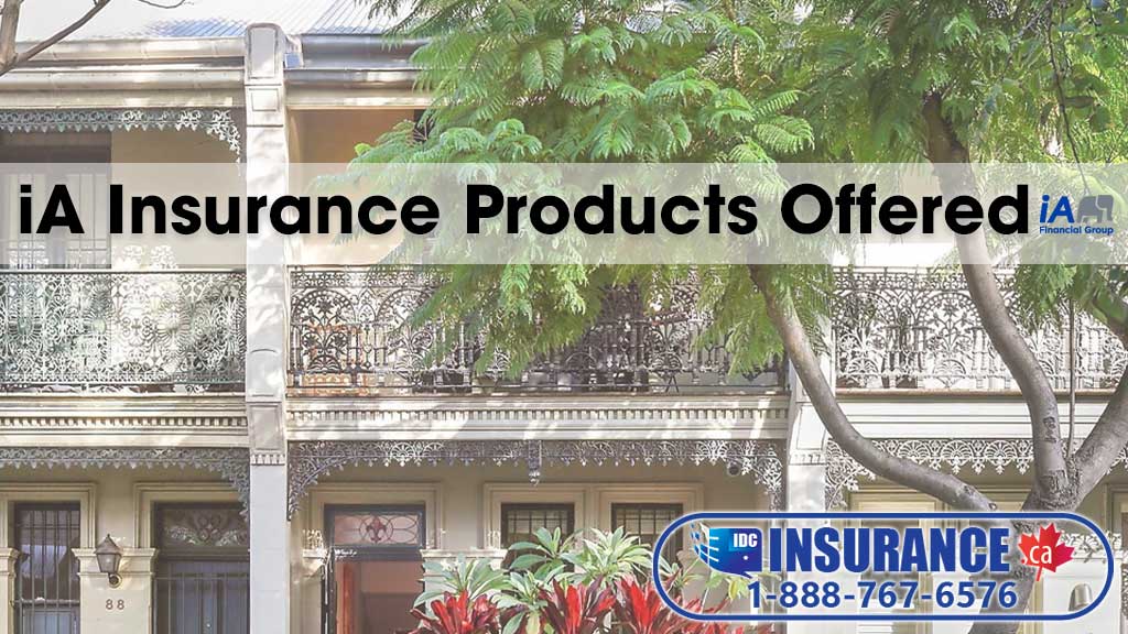 IA Insurance Products Offered  