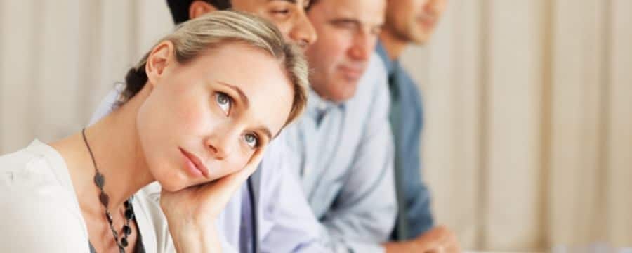 Woman thinking where to buy life insurance